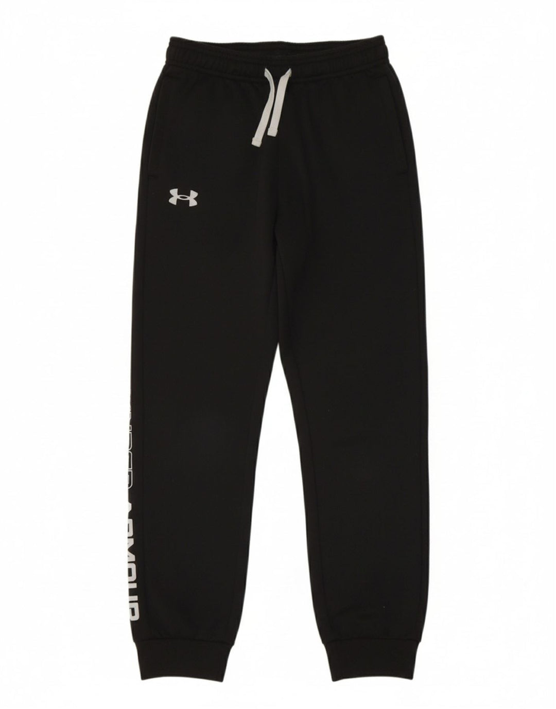 UNDER ARMOUR Boys Tracksuit Trousers Joggers 9-10 Years Medium Black