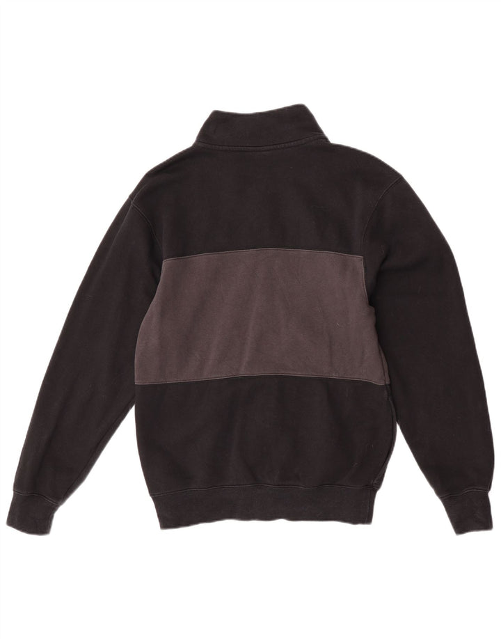 Nike Herren-Trainingsanzugoberteil, XS, schwarze Farbblock-Baumwolle