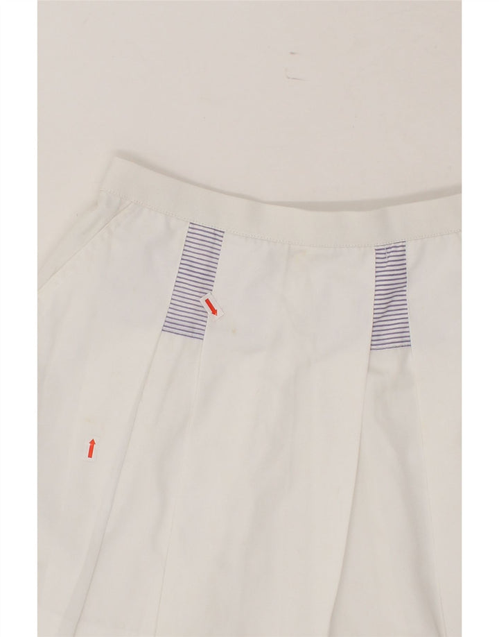 FILA Womens Mini Skirt IT 42 Medium W25  White Vintage Fila and Second-Hand Fila from Messina Hembry 