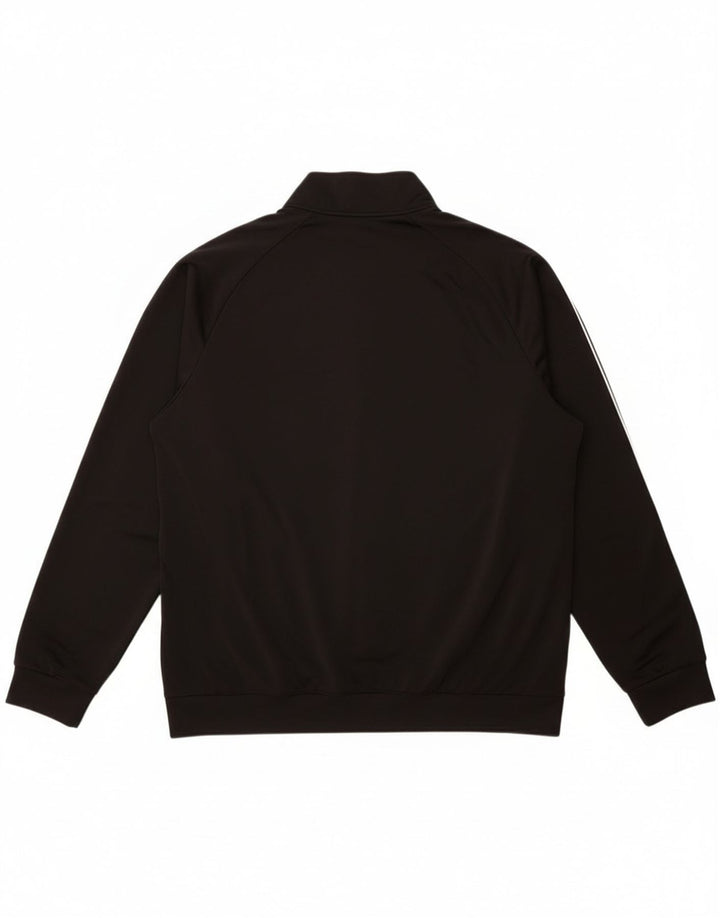 Adidas Herren Trainingsanzug Top Jacke 2XL Schwarz Polyester
