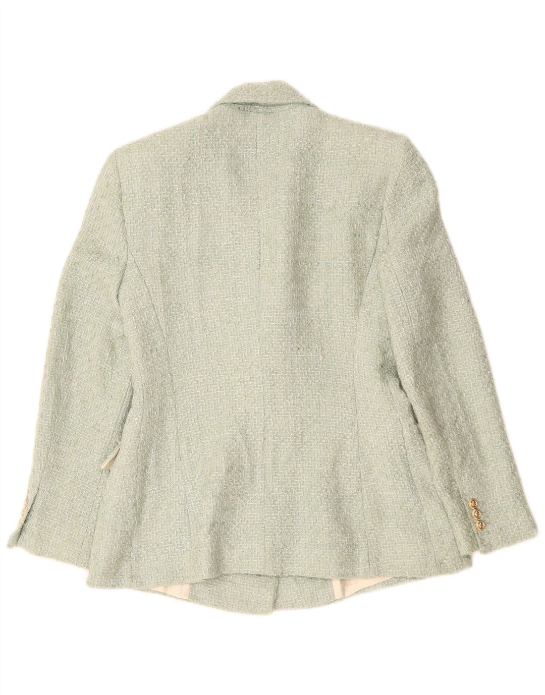Zweireihiger Blazer für Damen von ZARA, Gr. 12, Mittelgrün, Acryl