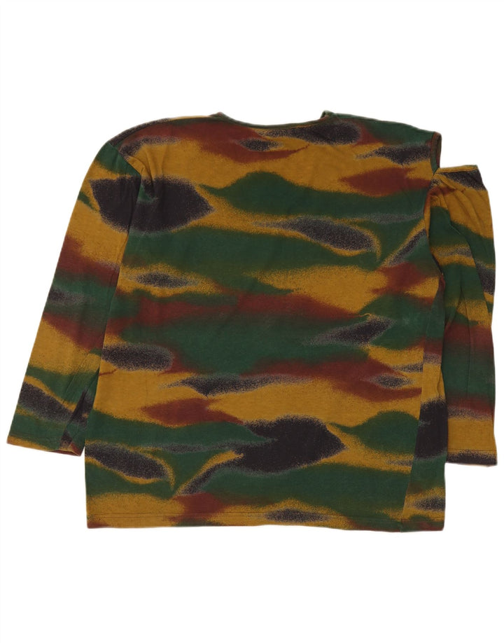 Blumarine Womens Graphic Top Langarm IT 44 Medium Mehrfarbige Baumwolle