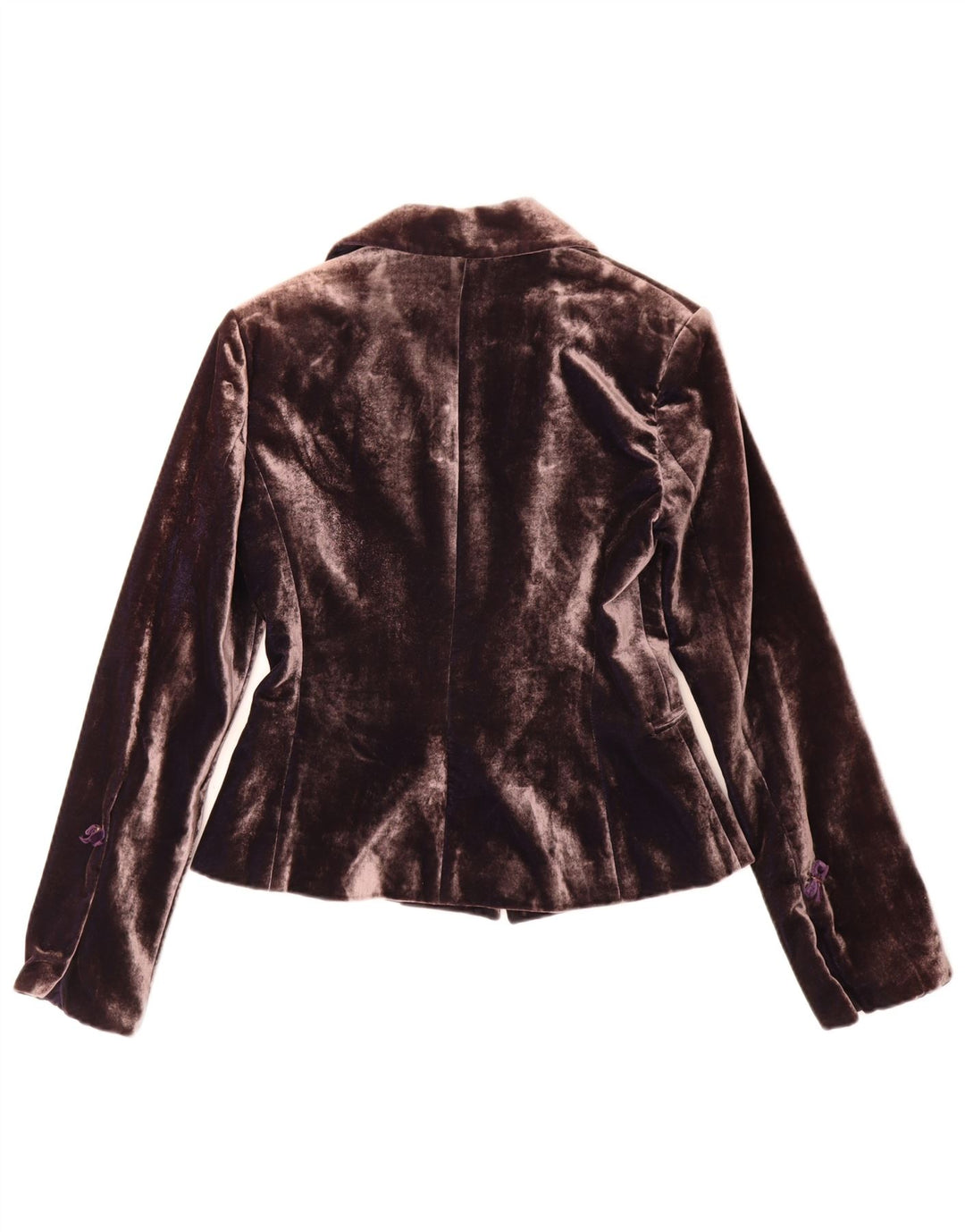 Sonia Fortuna Damen 1-Knopf-Samt-Blazerjacke IT 42 Mittelviolett