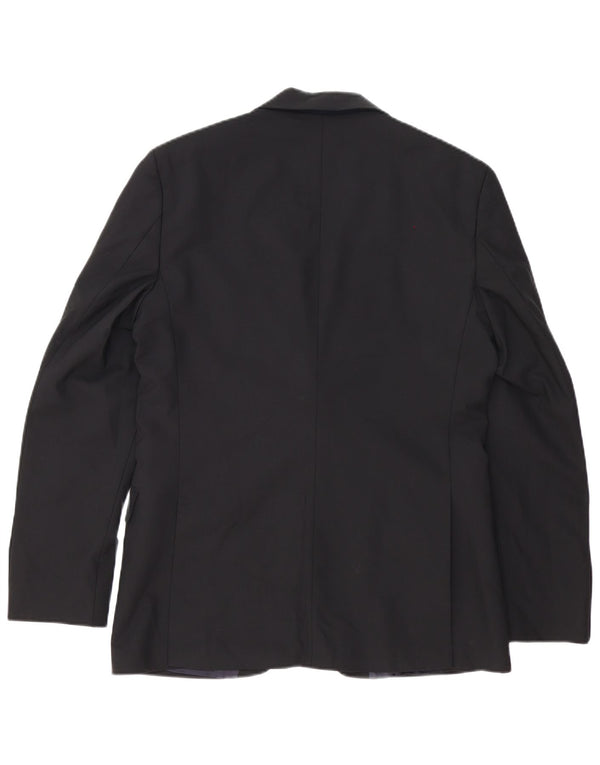 Ted Baker Herren-Blazer mit 2 Knöpfen, reguläre Passform, UK 38, mittelschwarz, Baumwolle