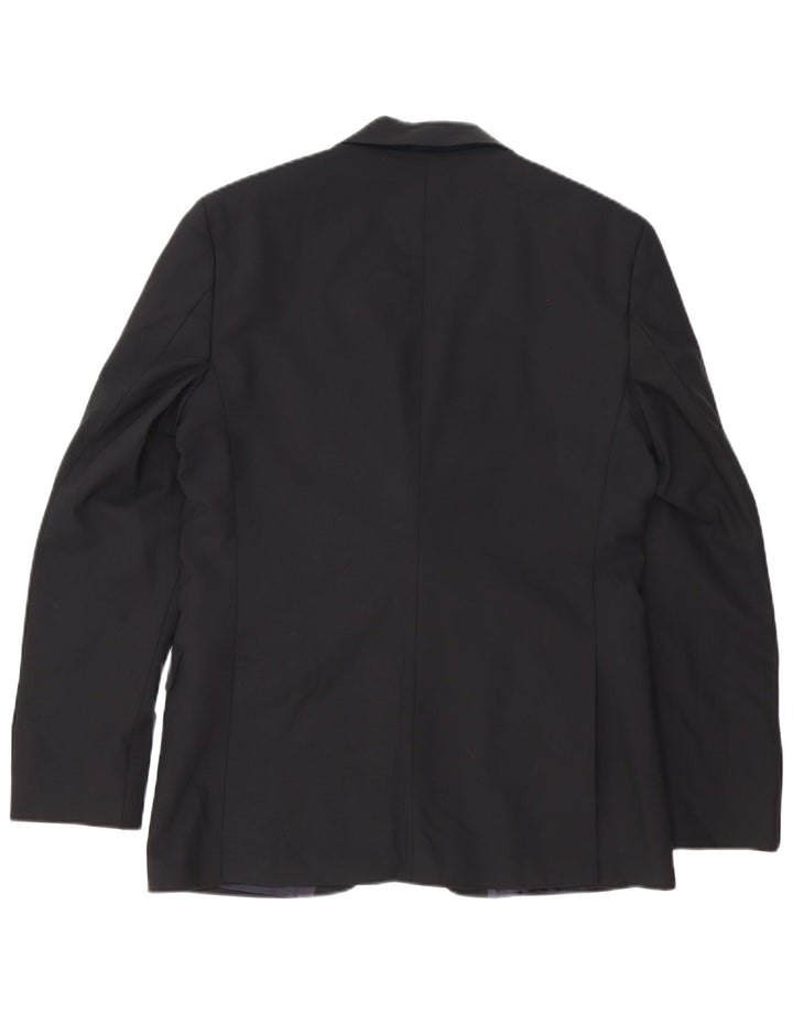 Ted Baker Herren-Blazer mit 2 Knöpfen, reguläre Passform, UK 38, mittelschwarz, Baumwolle
