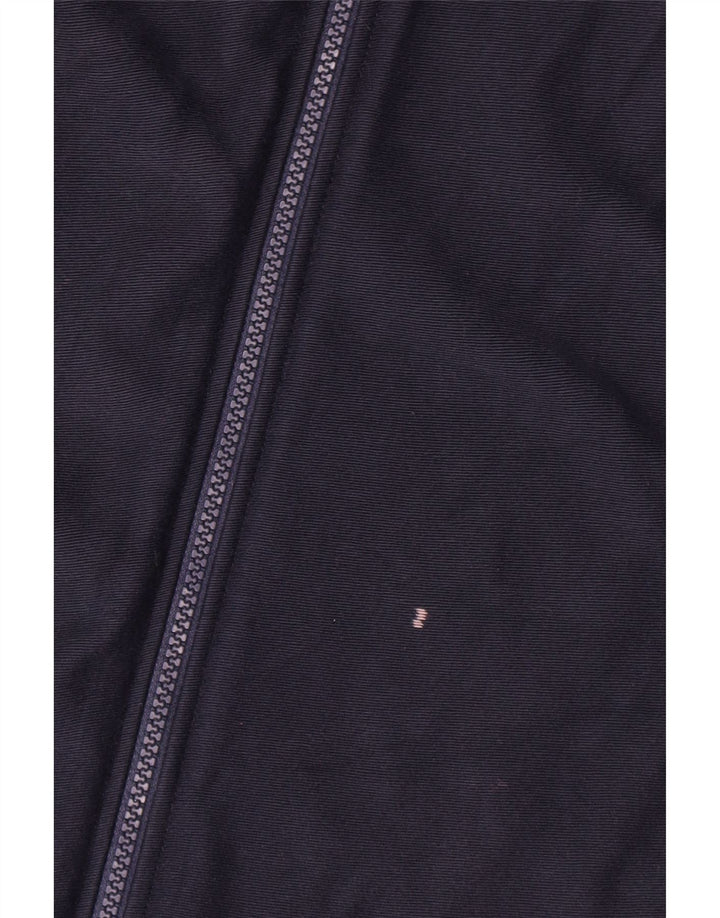Marks & Spencer Damen Bomberjacke UK 16 Large Marineblaue Baumwolle