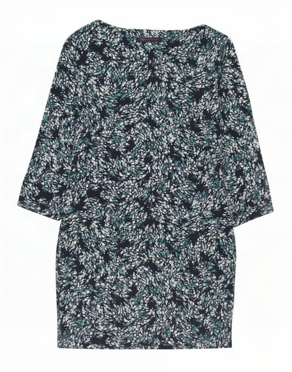 Marks & Spencer Damen Basic-Kleid UK 12 Medium Navy Blue Spotted