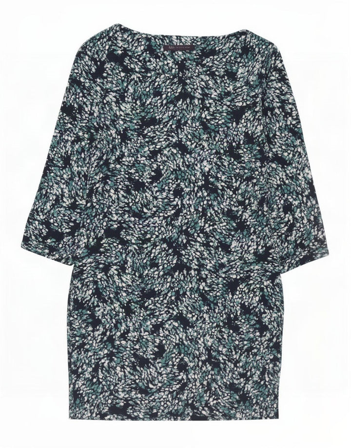 Marks & Spencer Damen Basic-Kleid UK 12 Medium Navy Blue Spotted