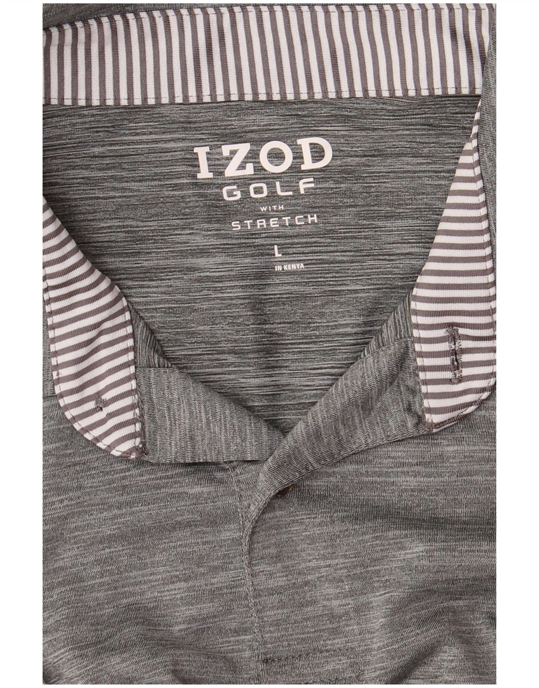 IZOD Herren Golf-Poloshirt, groß, grau meliert