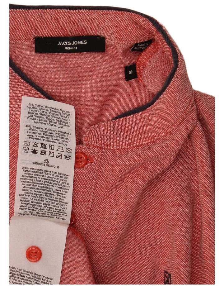 Jack & Jones Herren-Poloshirt, klein, rote Baumwolle