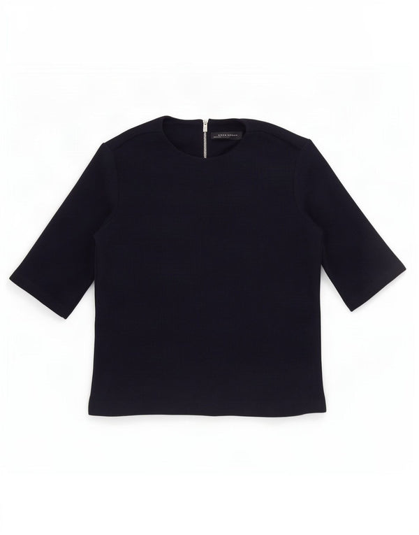 Zara Damen Bluse Top UK 10 Small Marineblau