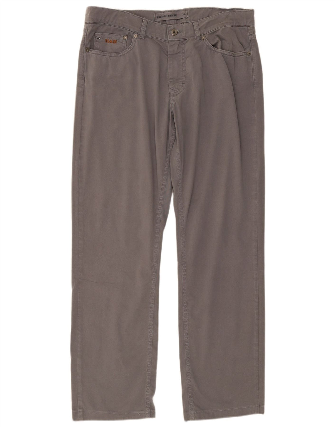 Harmont & Blaine Gerade Freizeithose für Herren IT 48 Mittelgraue Baumwolle