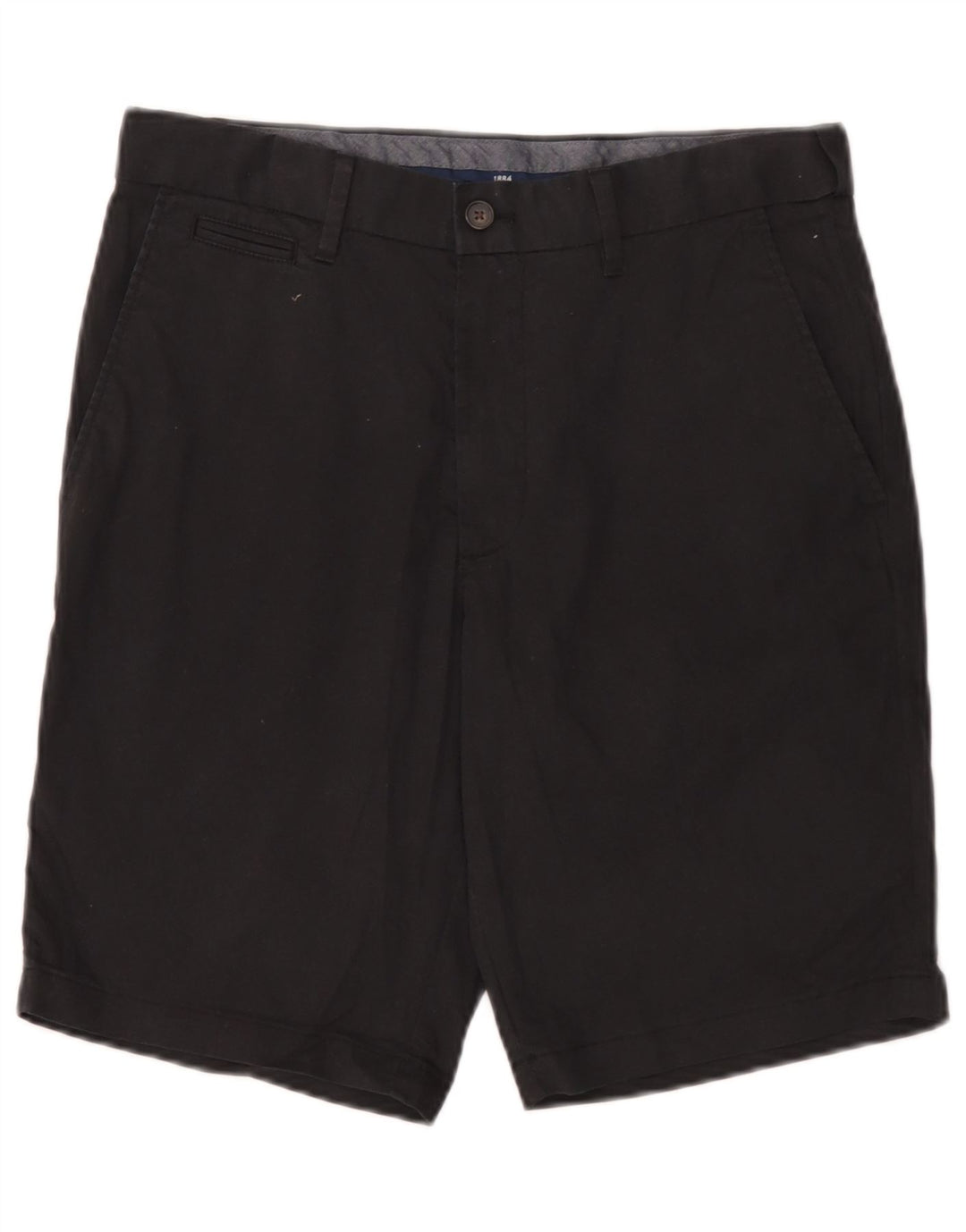 Marks & Spencer Herren Chinoshorts W30 Mittelschwarze Baumwolle