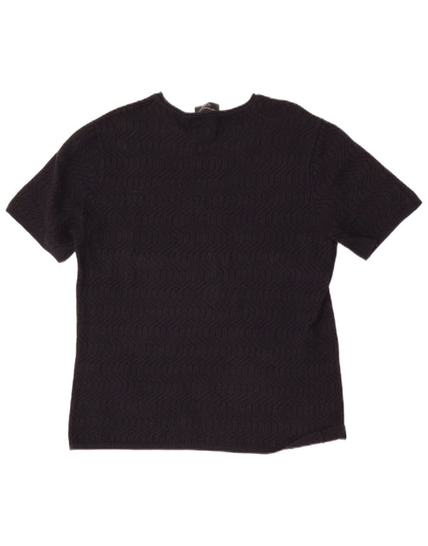 Emporio Armani Damen-Pullover mit U-Boot-Ausschnitt, Gr. 14, mittleres Marineblau