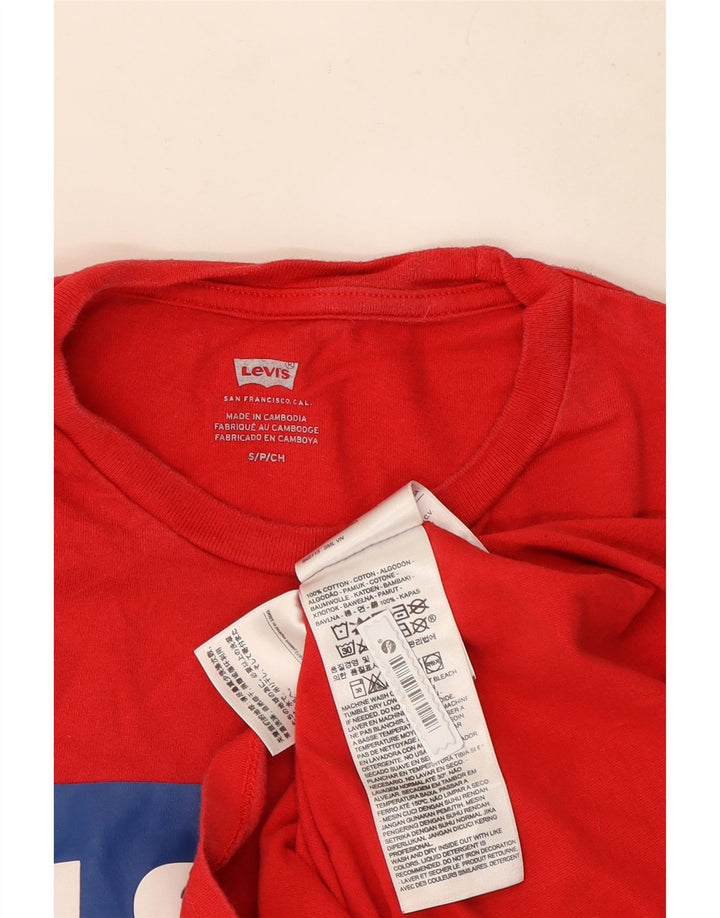 Levi's Herren T-Shirt mit Grafik, Größe S, Rot