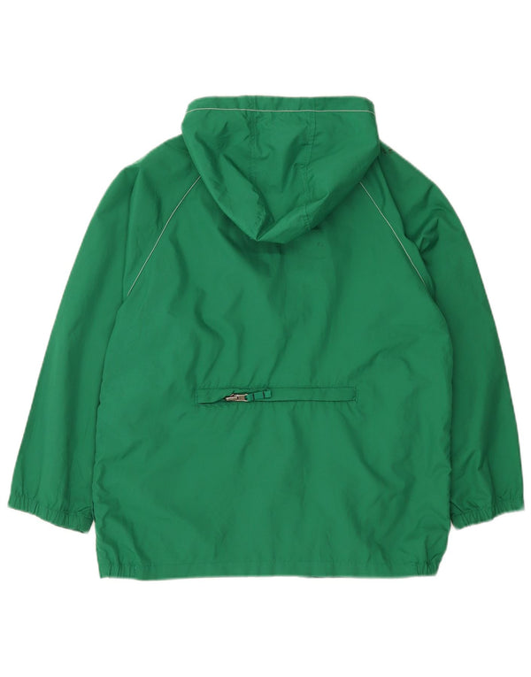 Gap Jungen-Regenjacke mit Kapuze, 10–11 Jahre, groß, grünes Polyester