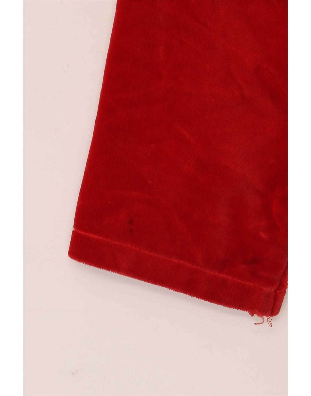 Vintage Damen 5-Knopf-Samt-Blazer-Jacke, UK 10, kleine rote Baumwolle