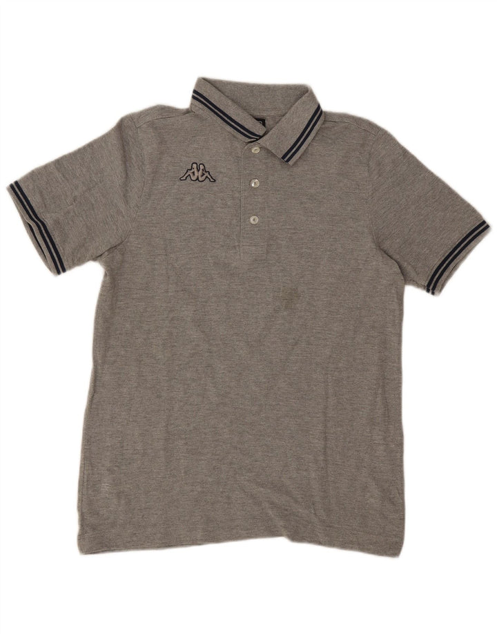 Kappa Herren Poloshirt XS Grau Baumwolle