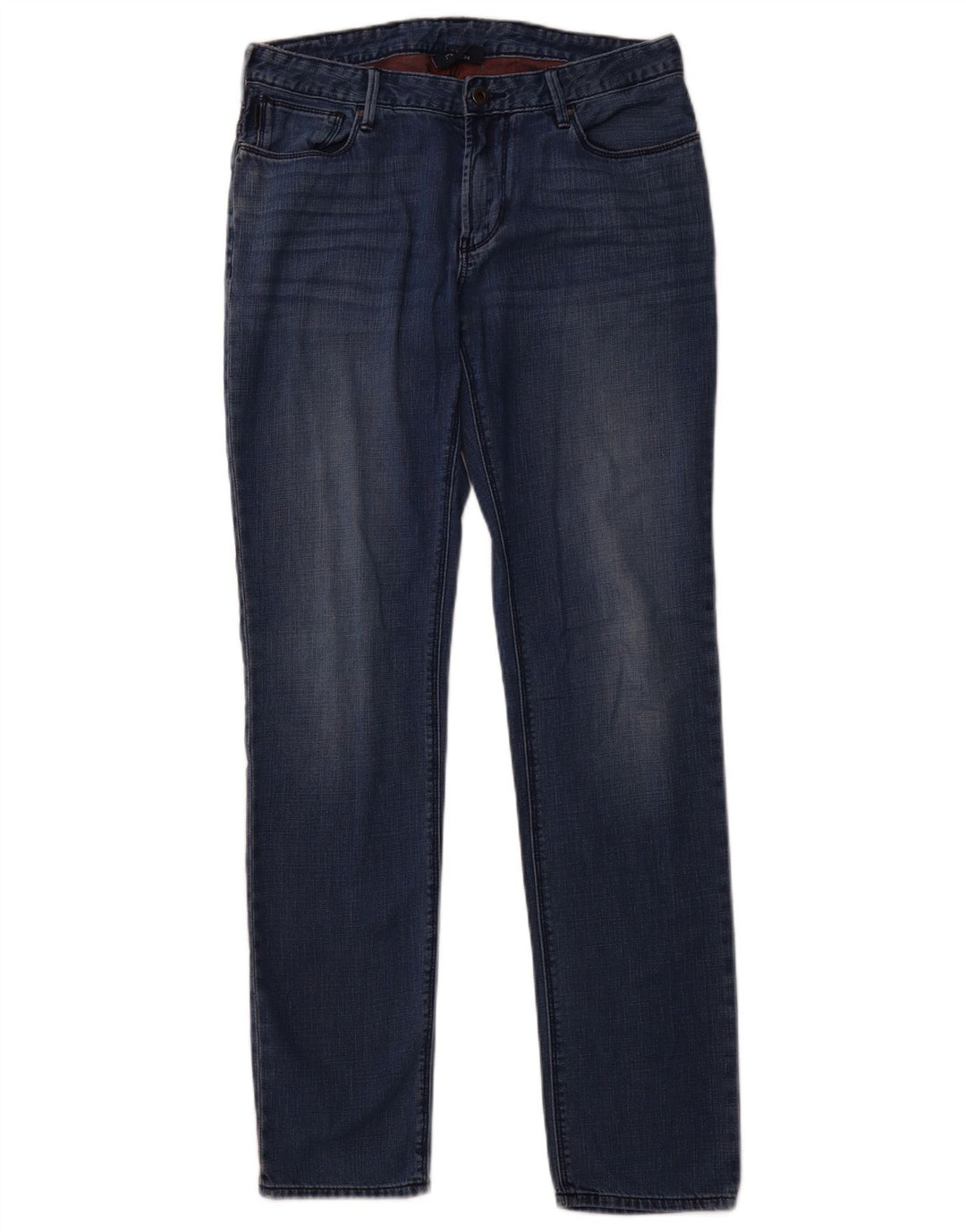 ARMANI Damen Slim Jeans W31 L34 Blaue Baumwolle