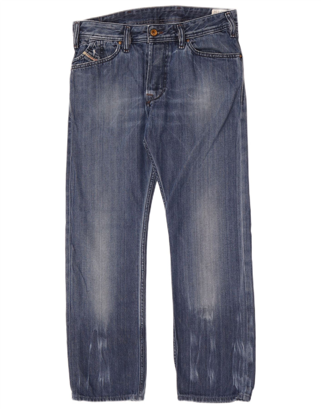 Diesel Herren Kander Straight Jeans W31 L28 Blaue Baumwolle