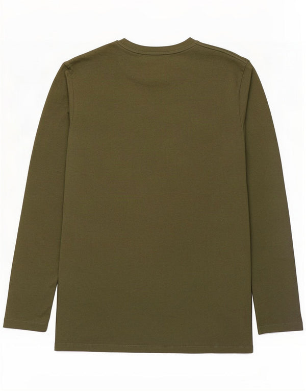 Jack & Jones Mens Graphic Top Long Sleeve XL Khaki Cotton