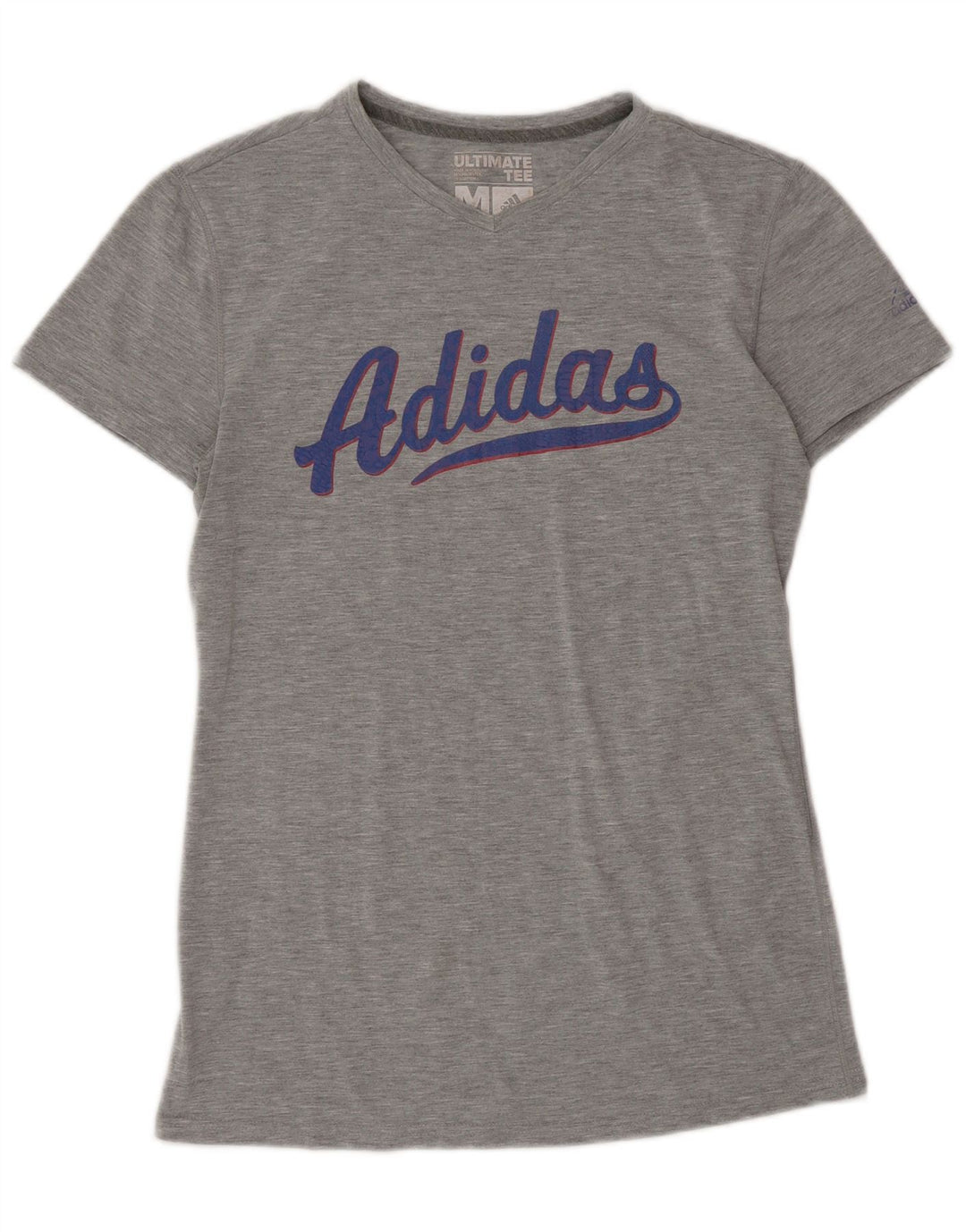 Adidas Damen Graphic T-Shirt Top UK 12 Mittelgraues Polyester