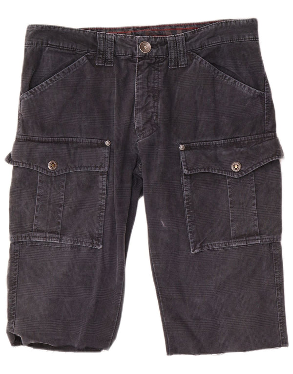 NORTH SAILS Herren Cargoshorts IT 48 Medium W34 Marineblauer Hahnentrittmuster