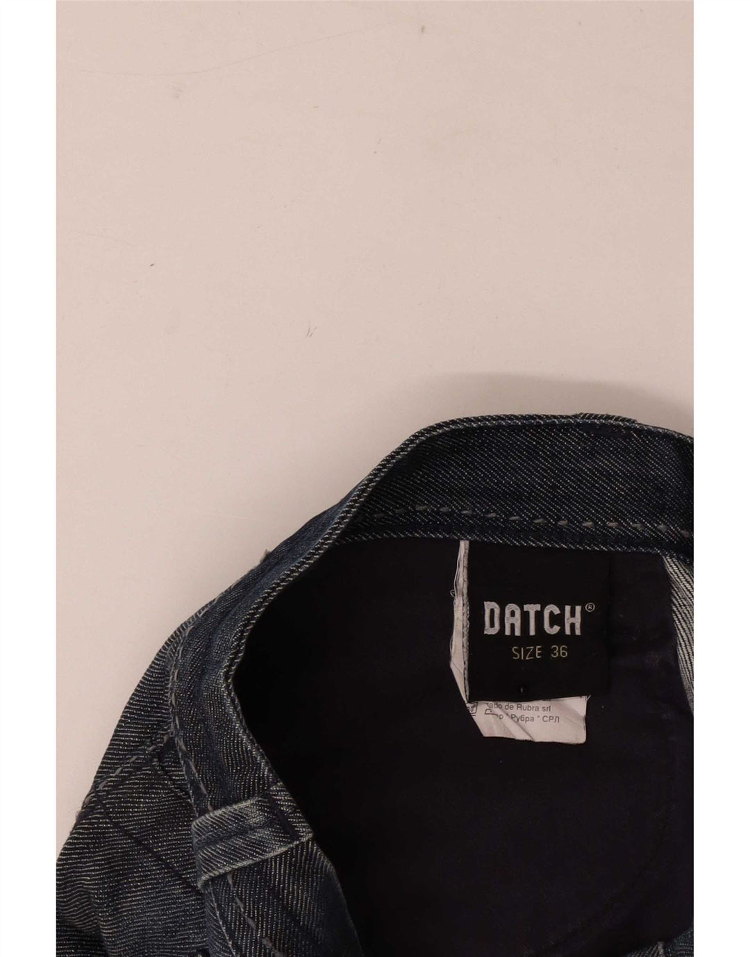 Datch Herren Straight Jeans W36 L30 Marineblaue Baumwolle