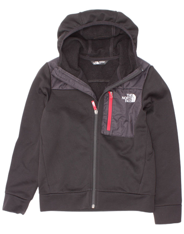 The North Face Jungen-Kapuzenpullover mit Reißverschluss, 9–10 Jahre, Mittelschwarz, Farbblock