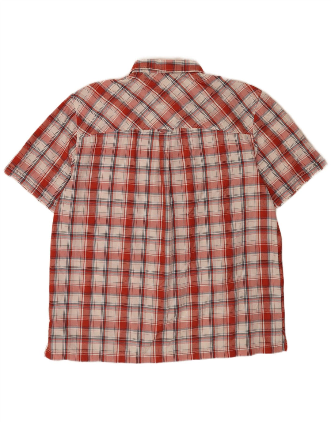 Rohan Herren-Kurzarmhemd XL, rot kariert, Polyamid