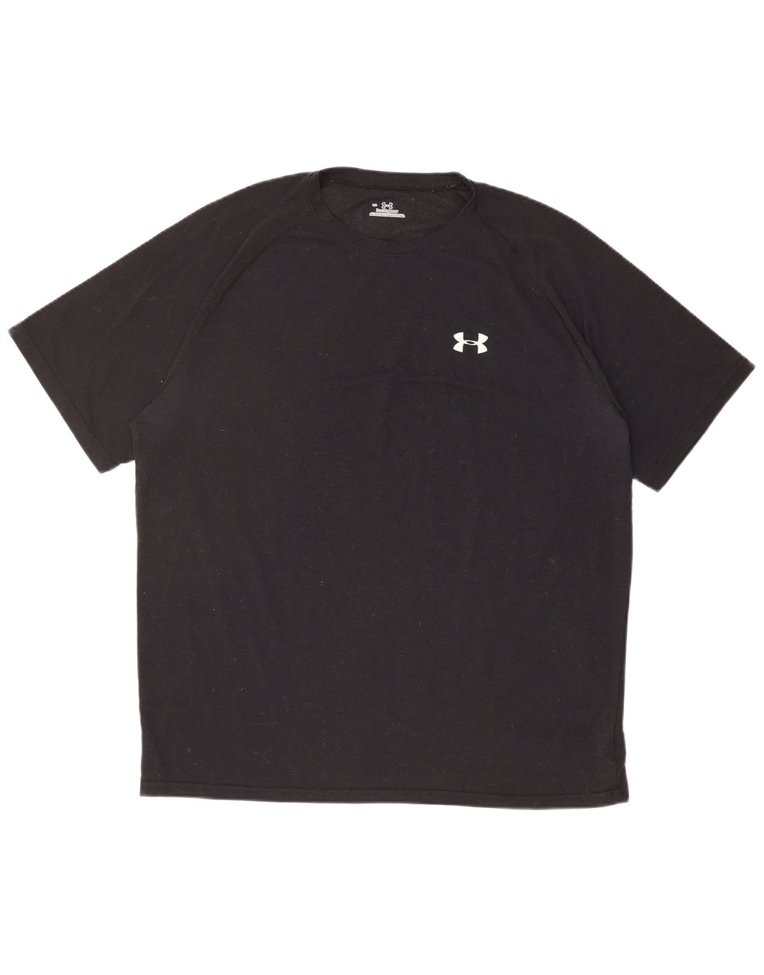 UNDER ARMOUR Mens Heat Gear T-Shirt Top Large Black Polyester