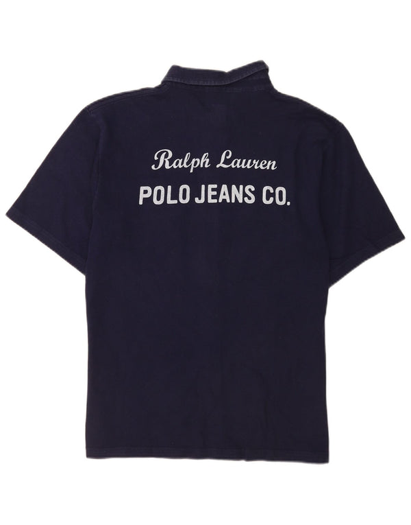 Ralph Lauren Kurzarmhemd mit Grafik für Jungen, 14–15 Jahre, Größe L, Marineblau