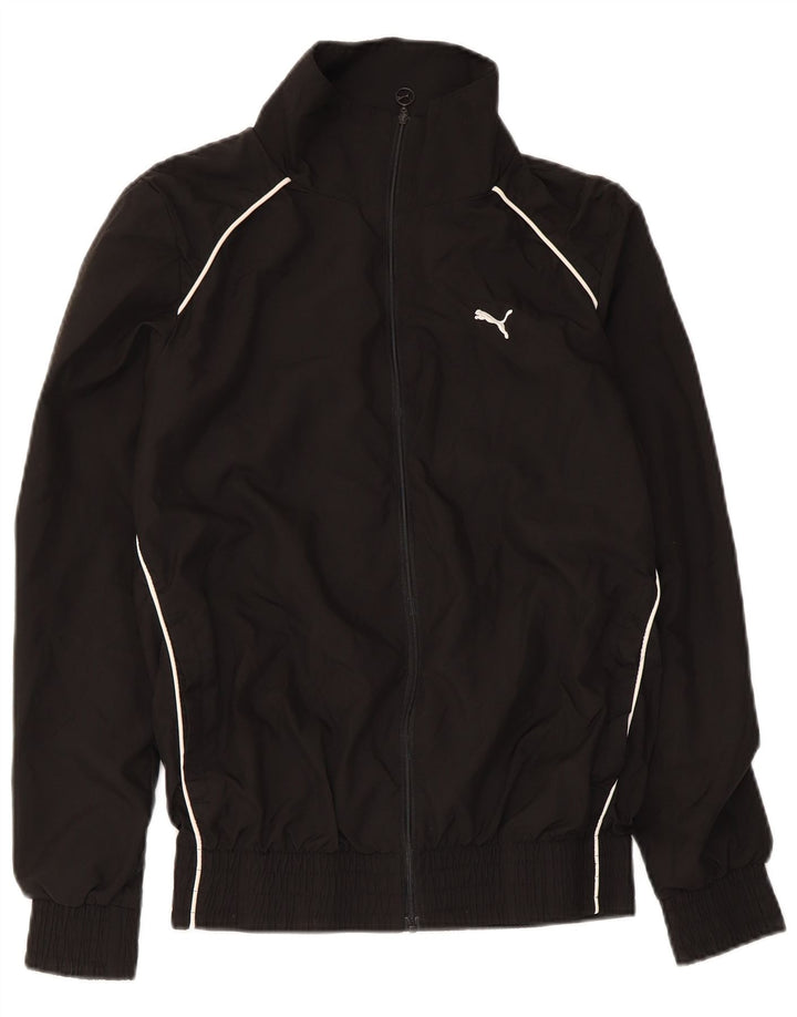 Puma Damen-Trainingsanzug-Top-Jacke, UK 10, Größe S, Schwarz, Polyester