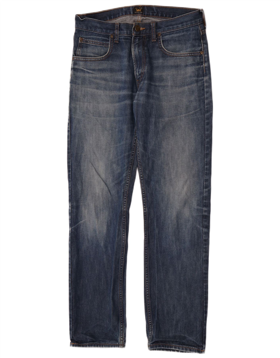 Lee Herren Blake Straight Jeans W31 L32 Blaue Baumwolle
