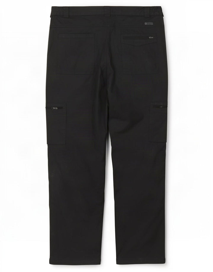 Mountain Warehouse Herren-Wander-Cargohose, W36, L29, schwarzes Polyester