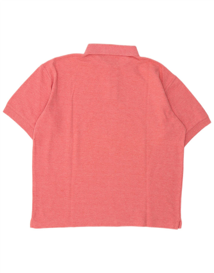 Fila Herren Poloshirt IT 50 Mittelrot gefleckte Baumwolle