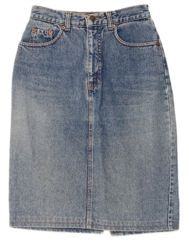 LEVI'S Damen Jeansrock W26 Small Blaue Baumwolle