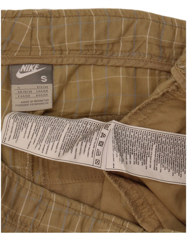Nike Herren-Chinoshorts mit normaler Passform, Größe S, W30, beige kariert