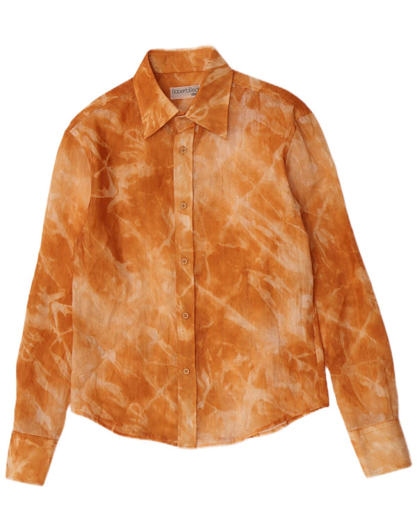 Vintage Damen Shirt Medium Orange Tie Dye