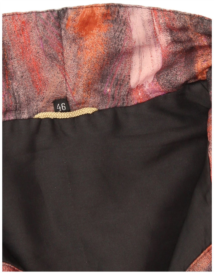 Vintage Damen-Windbreaker-Mantel mit abstraktem Muster, EU 46, XL, mehrfarbig