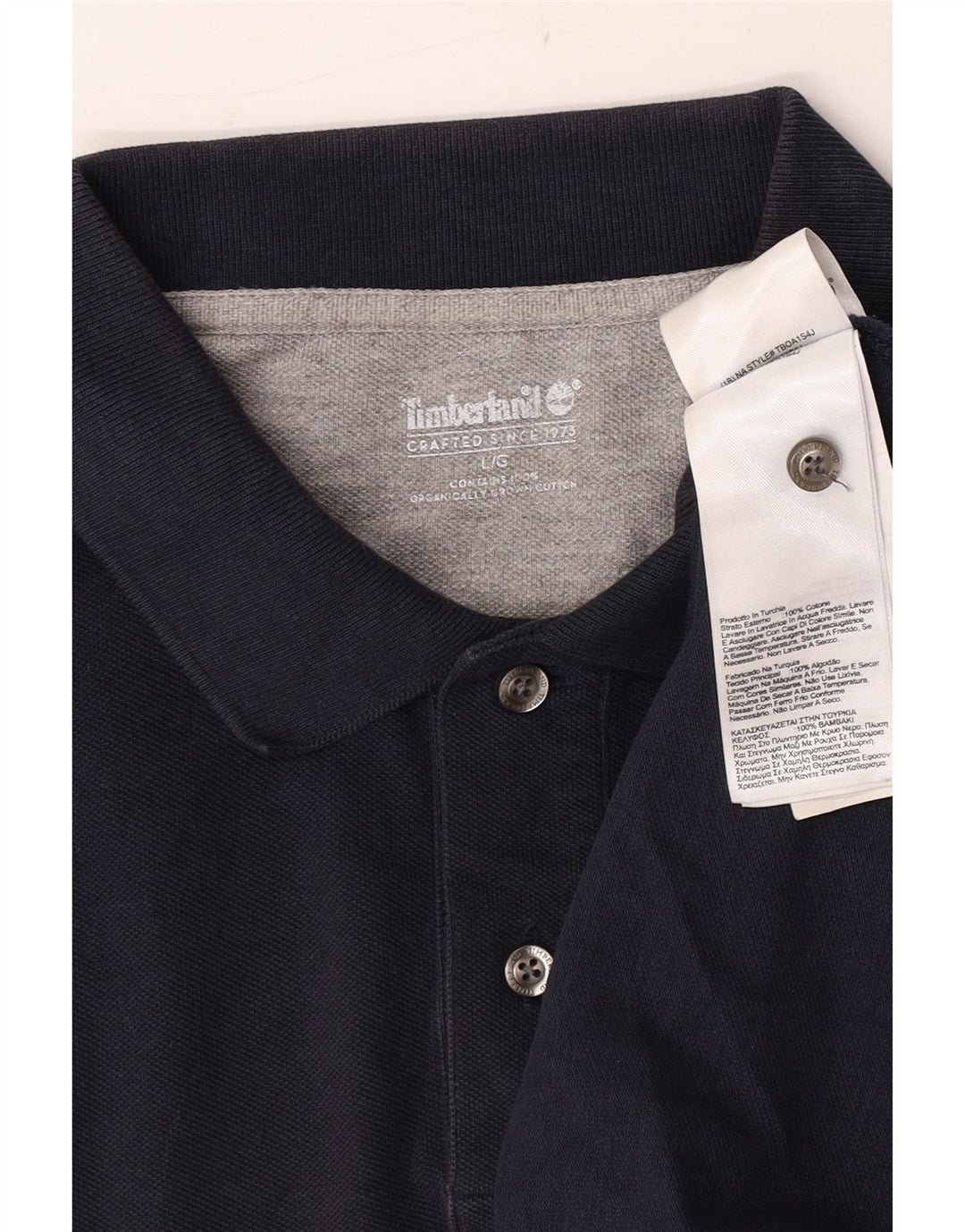 Timberland Herren-Poloshirt, große marineblaue Baumwolle
