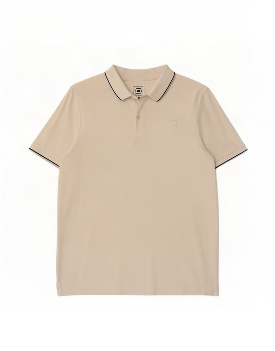 G-Star Herren-Poloshirt aus mittelweißer Baumwolle