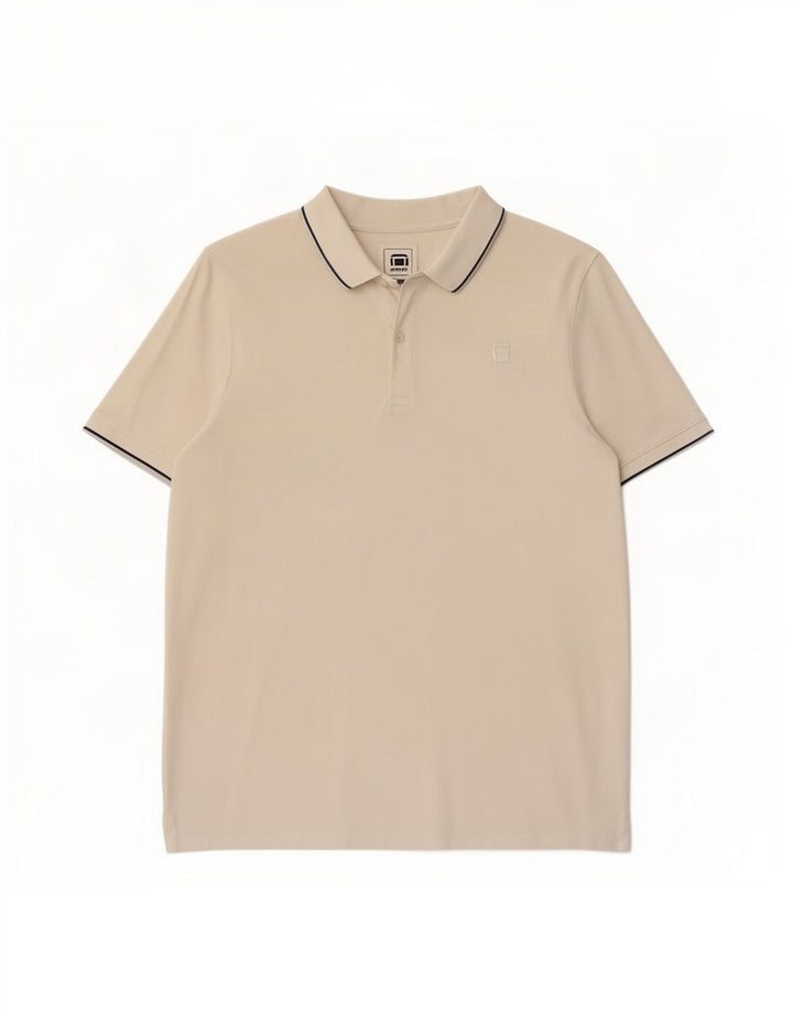 G-Star Herren-Poloshirt aus mittelweißer Baumwolle
