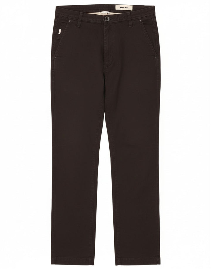 Gerade Chino-Hose für Damen von Gas, W29, L31, schwarze Baumwolle