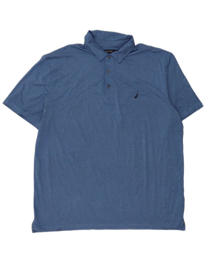 Nautica Herren Poloshirt 2XL Blau Polyester