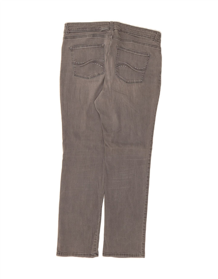 LEE Womens Straight Jeans US 16 2XL W34 L30 Grey Cotton Vintage Lee and Second-Hand Lee from Messina Hembry 