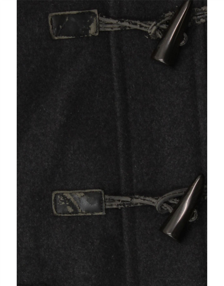 Zara Herren Kapuzen-Duffle-Jacke UK 38 Mittelgrau