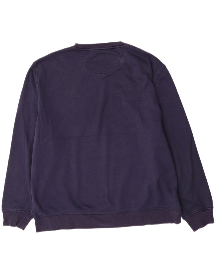 Izod Herren Sweatshirt Pullover 2XL Marineblau Polyester