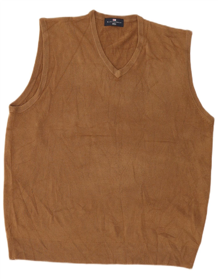Marks & Spencer Herren Weste Tank Top XL Beige Acryl