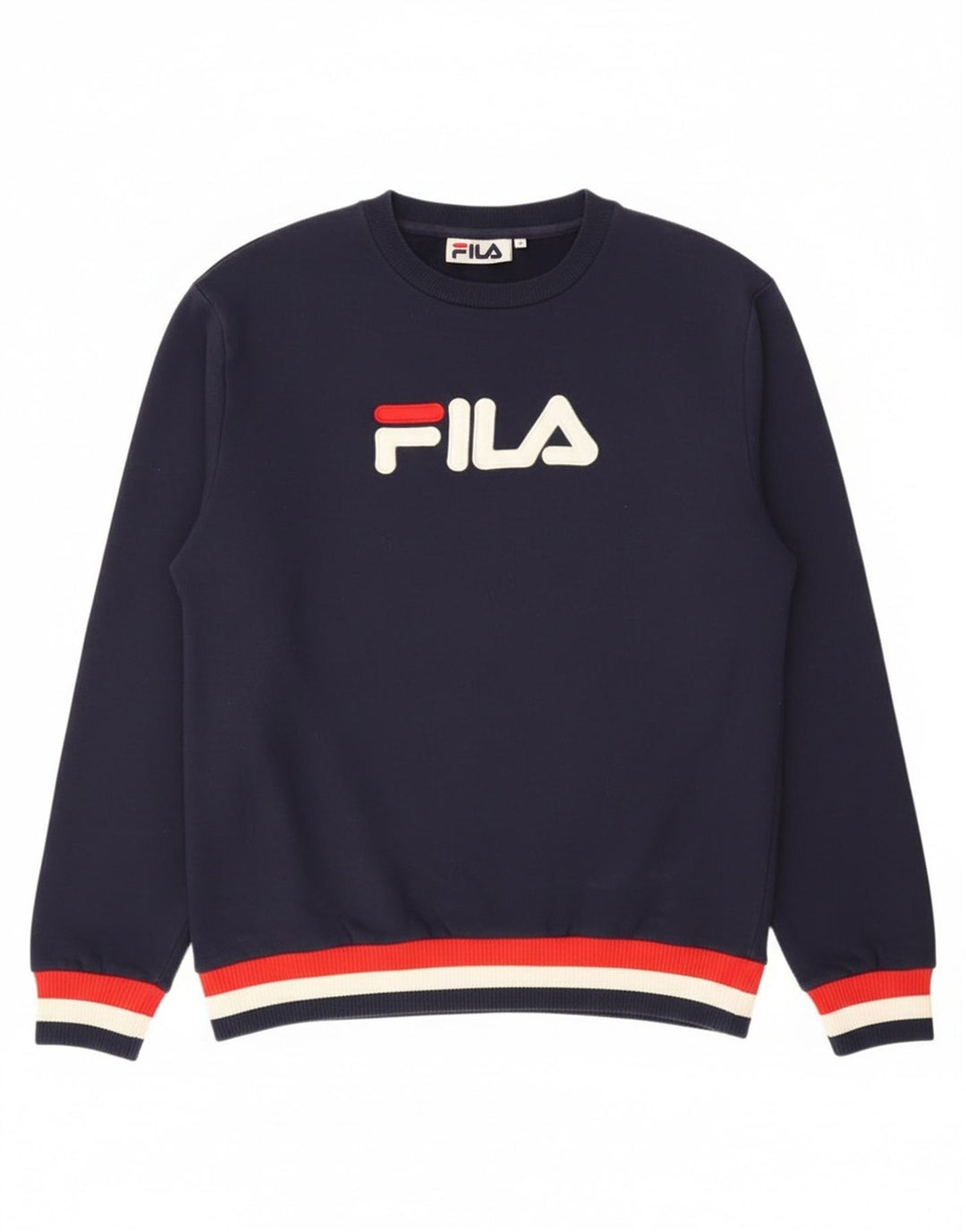 Fila Herren-Sweatshirt mit Grafik, mittlere marineblaue Baumwolle